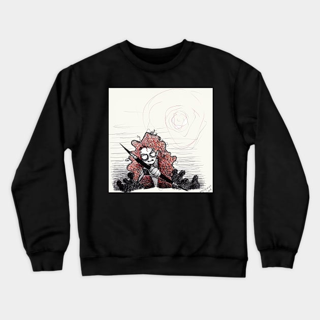 Shooting Crewneck Sweatshirt by toothy.crow